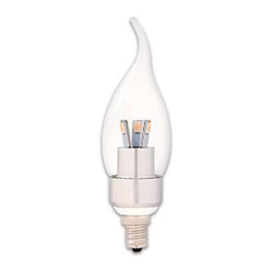 Picture of LED Bulbs Decorative Chandelier Flametip 25W Equiv 2700K 3W FT CL 27K CAN NON-Dimmable