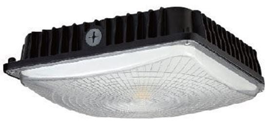 Picture of LED Indoor Outdoor Canopy and Ceiling Light 100MH Equiv 45W 5K BLK 100-277V