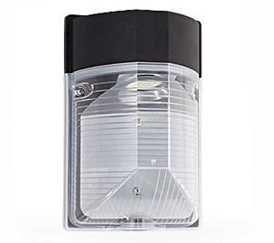 LED Outdoor Mini Wallpack 50MH Equiv With Photocell 4000K 120V 25W LC2 5YR (EQUIV TO 50MH)