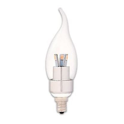 Picture of LED Bulbs Decorative Chandelier Flametip 25W Equiv 2700K 3W CL CAN Dimmable