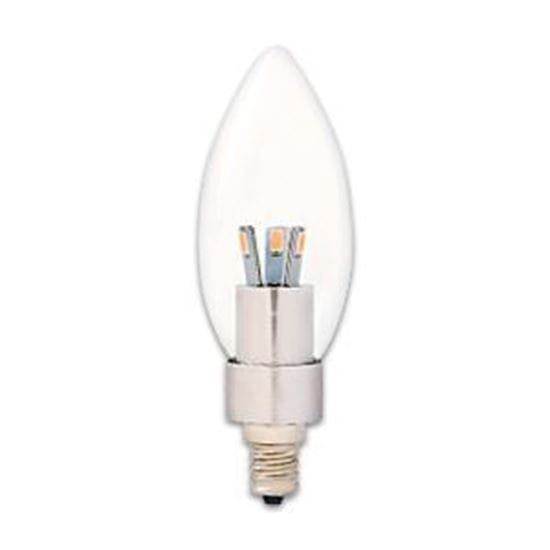 LED Bulbs Decorative Chandelier Teardrop 25W Equiv 2700K 3W CL CAN NON-Dimmable