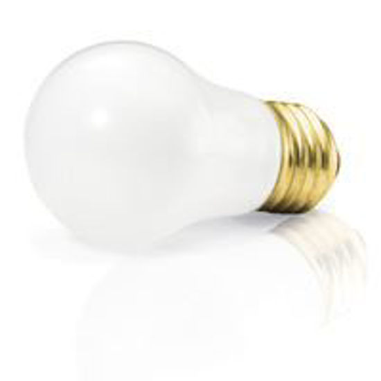 Picture of Light Bulbs Incandescents A15 40W REPLACEMENT Frost Medium Home Appliance Lamps 40A15 FR TEFLON APPL 12ML