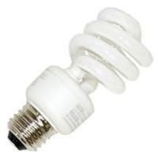 Picture of Light Bulbs Compact Fluorescents Bare Spiral 5 to 26 Watts - T2 13 medium 2700K 13W MINI LUMITWIST HG8227 24M