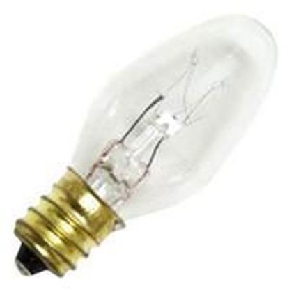 Picture of Light Bulbs Incandescents C7 7W REPLACEMENT Clear Candelabra Indicator Lamps 7C7 CL CAN 15MW