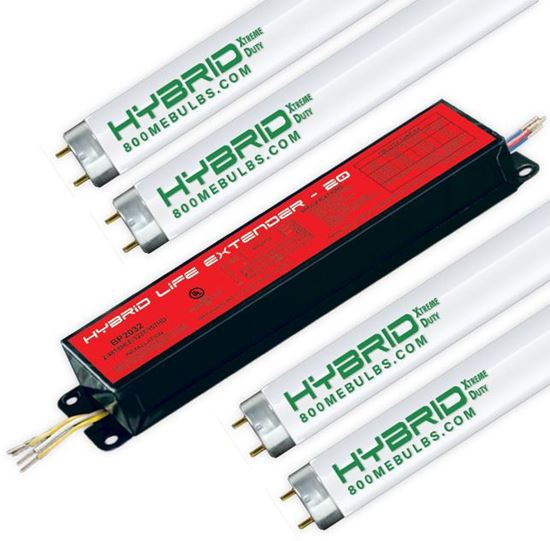 Fluorescent T8 Ballast and Lamp Kit 4 F32T8 Program Start 32W AWX HYBRID 20 YR
