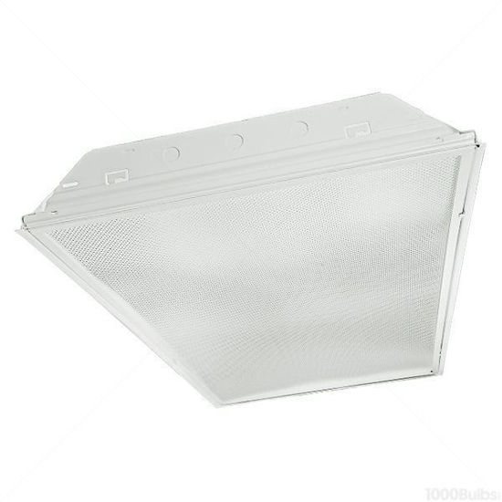 Fluorescent 2'x4' Recessed Prismatic Fixture 30YR Electronic Instant Start Ballast 2 Lamp F32T8 2-F32 PRISM 30 YR EC