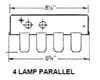 Fluorescent 4' Channel 30YR Electronic Instant Start Ballast 4 Lamp F32T8 4-F32 30 YR EC