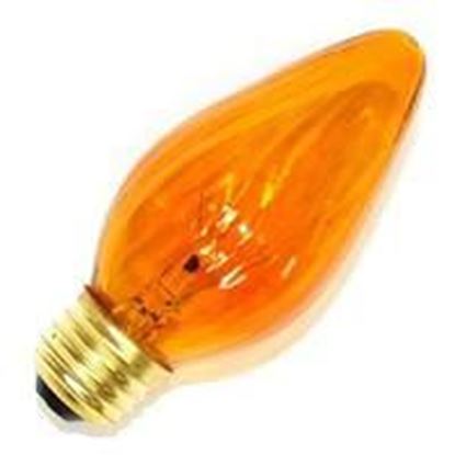Picture of Light Bulbs Incandescents Decoratives F10 15 Watt Replacement Amber Candelabra 15F10 AMB CAN 12MW