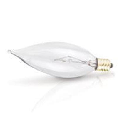 Light Bulbs Incandescents Decoratives FT10 15 Watt Replacement Clear Candelabra 15FT10 CL CAN 12MW