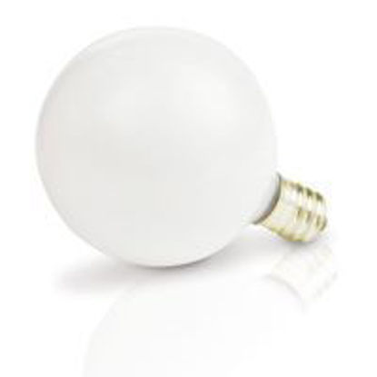 Picture of Light Bulbs Incandescents Decoratives G 16 1 2 15 Watt Replacement White Candelabra 15G16 WHT CAN 12MW