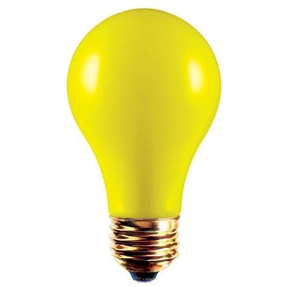 Light Bulbs Incandescents Colored A19 100W Yellow Medium 100A19 YEL 12ML