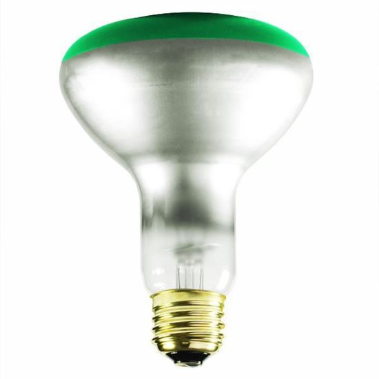 Picture of Light Bulbs Incandescents BR30 65W Green Medium 65BR30 SP GRN 15ML