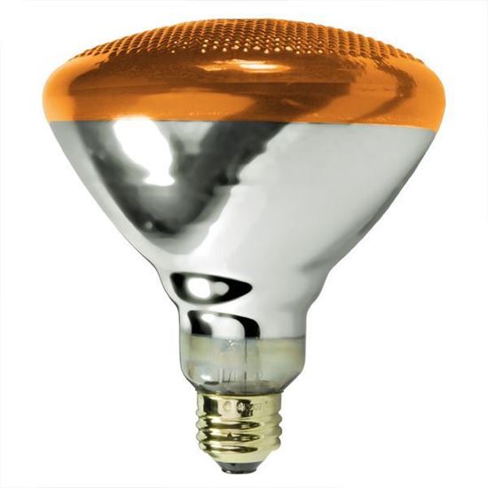Picture of Light Bulbs Incandescents PAR38 100W Amber Medium 100PAR38 SP AM 12MW