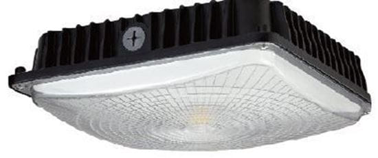 Picture of LED Indoor Outdoor Canopy and Ceiling Light 150MH Equiv 60W 5K BLK 120-277V XD3 7YR (REPLACES 150MH)