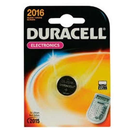Picture of 2016 Battery 3v Lithium Coin Cell by Duracell (DL2016)                                                                                                