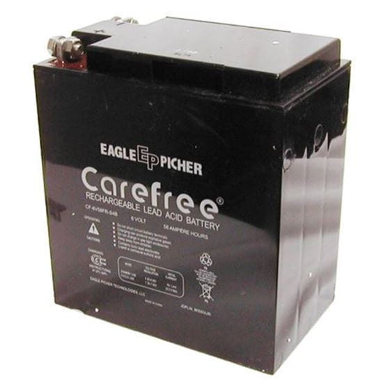 Picture of CFR6V58-S9 Sealed Lead Acid Battery 6V 58Ah Flame Retardant (SIMPLEX 112-110 replacement)                                                             