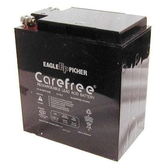 CFR6V58-S9 Sealed Lead Acid Battery 6V 58Ah Flame Retardant (SIMPLEX 112-110 replacement)                                                             