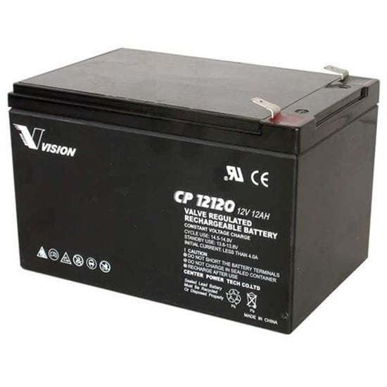 CP12120 Battery 12V 12Ah Sealed Rechargeable Valve Regulated                                                                                          