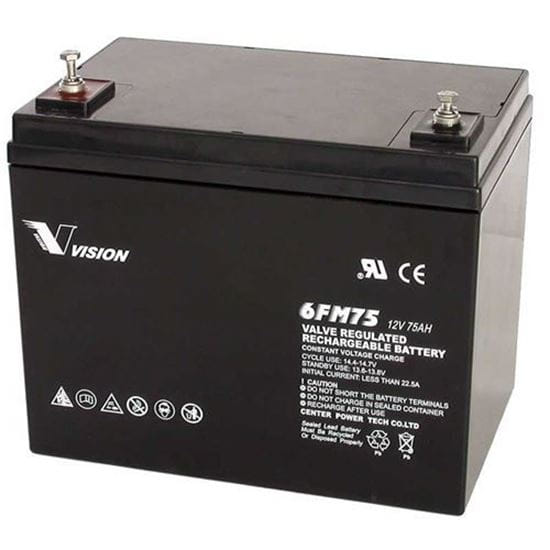 Picture of 6FM75D-X Battery 12V 75Ah DEEP CYCLE Sealed Lead Acid Rechargeable Valve Regulated                                                                    