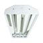 FLAT HIGHBAY FOR 4-T8 LED-BYPASS FIXTURE (No ballast, no lens, LED-Bypass lamps not included)