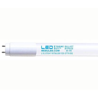 LED Bulbs Tubes - 4ft T8 High Brightness Ballast-Bypass Glass L18.5T8 VITALUX™ 9YR (RETROFIT FLUORESCENT)