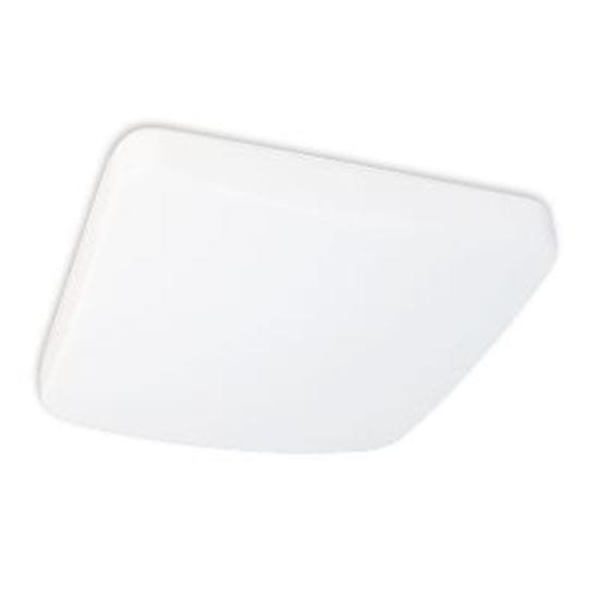 LED Indoor Square Mushroom Ceiling Light 75W Incand Equiv 17W 14IN 4000K LT.COMMERCIAL 5YR
