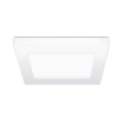LED Indoor low-profile Light 60W Incand Equiv 15W 7 Inch Square 3000K LT.COMMERCIAL 5YR