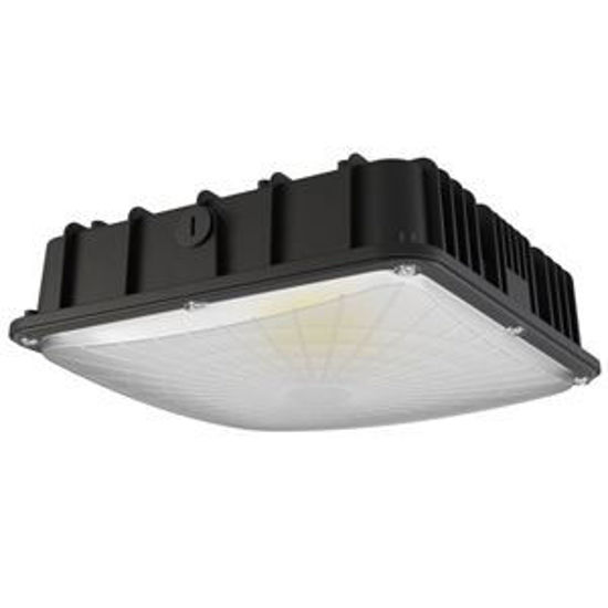 Picture of LED Indoor Outdoor Canopy/Ceiling Light 40W 4000K BLK 120-277V Xtreme Duty 7yr