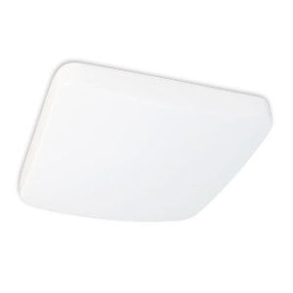 LED Indoor Square Mushroom Ceiling Light 2-75W Incand Equiv 25W 13IN 4000K FIXT XTREME DUTY 7YR