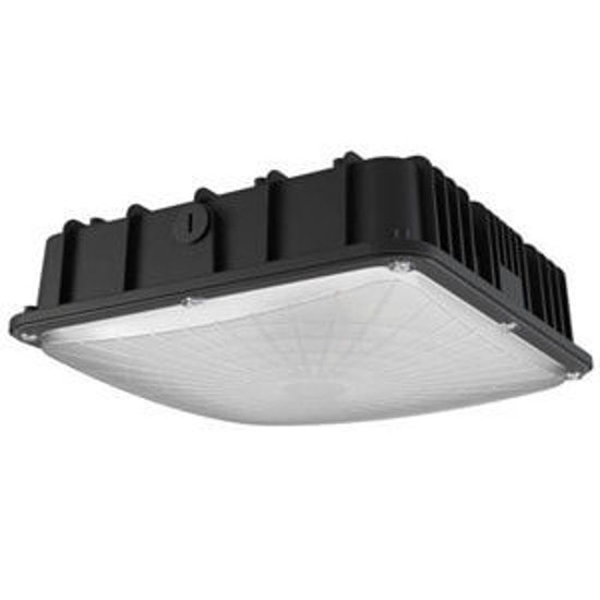 SPEC-SELECT™ LED Indoor Outdoor Canopy/Ceiling Light 20/30/40W 50/40/30K BLK 120-277V Xtreme Duty 7yr