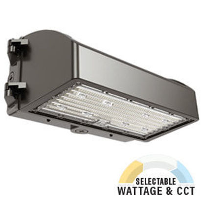 Designer LED Full-Cutoff Wallpack 175MH Equiv 50/40/30K 40/50/60/80W 7YR