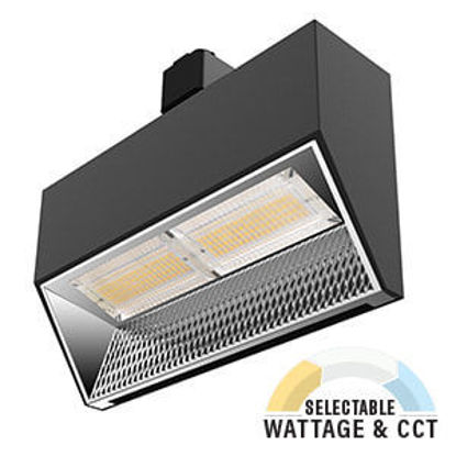 LED Spec-Select™ Stealth-Trac H Track Head 200HAL Equiv 40/35/30K DIMM 30/50W BLACK 7YR
