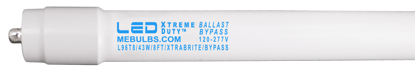 Picture of LED PREMIUM Retrofit Tubes - 8FT T8 HIGH BRIGHTNESS Ballast-Bypass 5000K L96T8 40W FR 10YR
