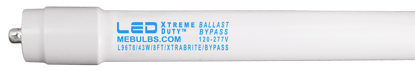 LED PREMIUM Retrofit Tubes - 8FT T8 HIGH BRIGHTNESS Ballast-Bypass 5000K L96T8 40W FR 10YR