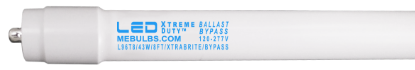 LED PREMIUM Retrofit Tubes - 8FT T8 HIGH BRIGHTNESS Ballast-Bypass 5000K L96T8 40W FR 8YR
