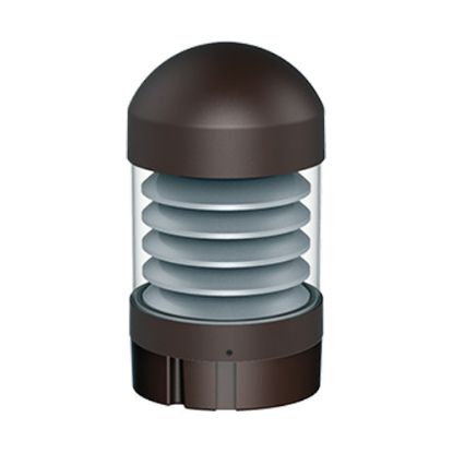 LED Spec-Select™ Bollard Round/Dome Top/Louver/14-19-24W/30-40-50K/DIMM/120-277V 5Yr