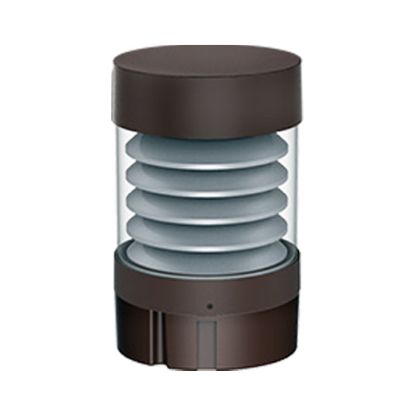 Picture of LED Spec-Select™ Bollard Round/Flat Top/Louver/14-19-24W/30-40-50K/DIMM/120-277V 5Yr