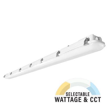 LED Indoor Outdoor Vapor Tight 8 Foot Spec-Select™ with ISO 65-75-90w 35-41-50K Xtreme Duty 7yr
