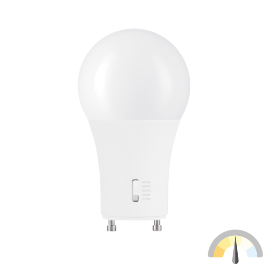 LED Bulbs A-Shape General Service Non-Dimmable 9WA19 GU24 BASE TONE-SELECT 27-50K 3YR (100W INCAN. REPLACEMENT)