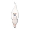 LED Bulbs Decorative Chandelier Flametip 25W Equiv 2700K 3W CL CAN Dimmable
